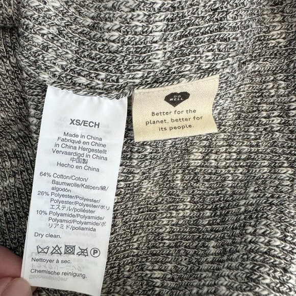 Madewell Sweater Dress Gray Knit Midi Long Sleeve Minimalist XS NWT - Picture 11 of 11